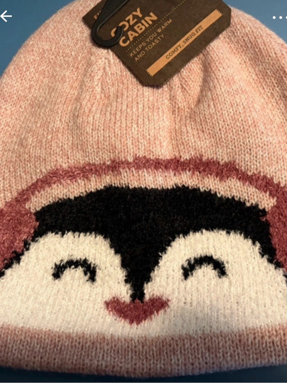 Field & Stream Pink Penguin Knit Hat